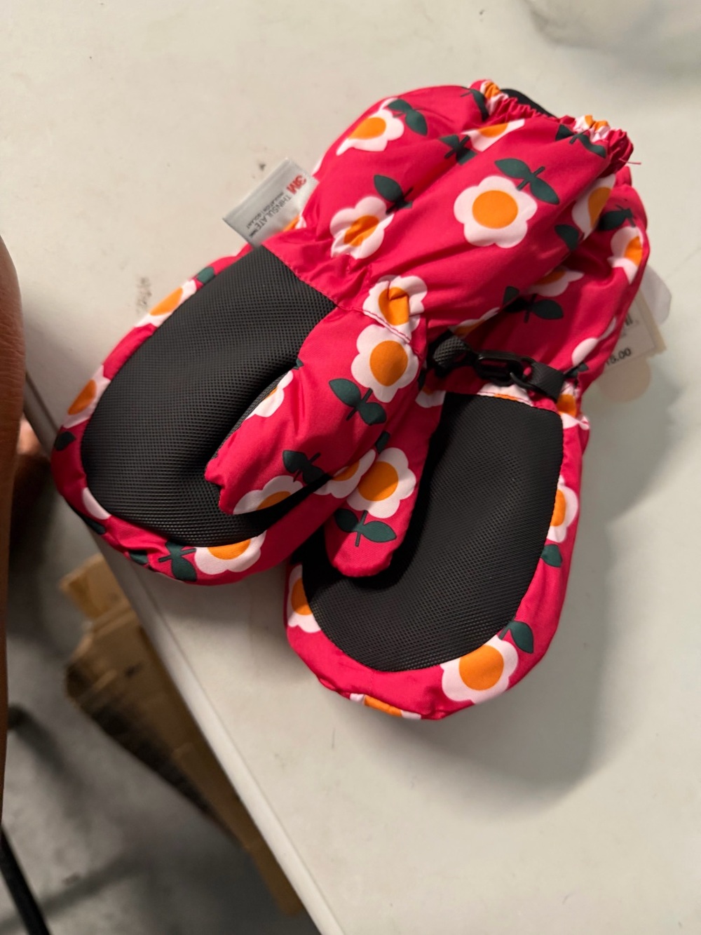 Cat and Jack girls mittens 12 to 24 months new with tags pink